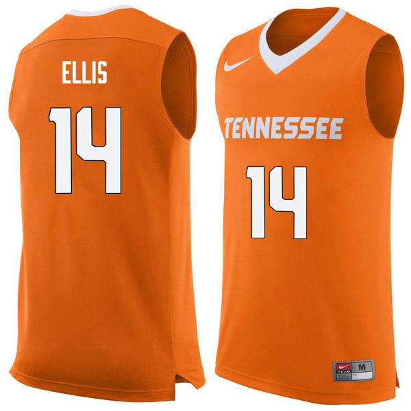 Men #14 Dale Ellis Tennessee Volunteers College Basketball Jerseys Sale-Orange